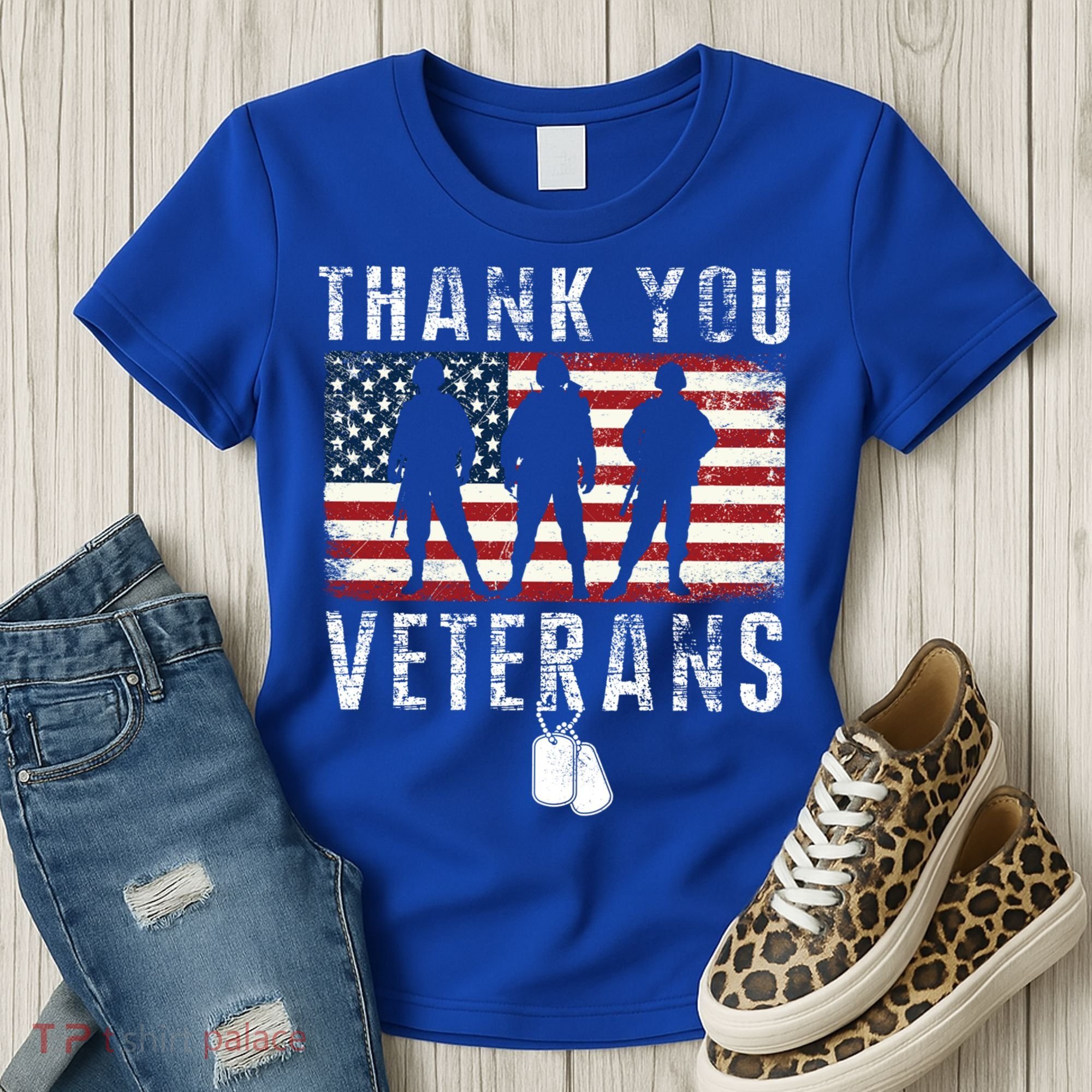 Thank You Military Veterans Gift Veterans Day Gift Women's T-Shirt