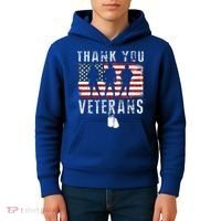 Thank You Military Veterans Gift Veterans Day Gift Kids Hoodie thumb 4