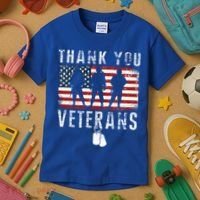 Thank You Military Veterans Gift Veterans Day Gift Kids T-Shirt thumb 3