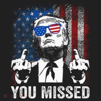 Trump You Missed Funny Trump Pro 2024 Beanie thumb 2