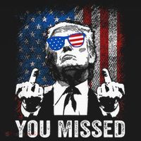 Trump You Missed Funny Trump Pro 2024 Women's Hoodie thumb 2