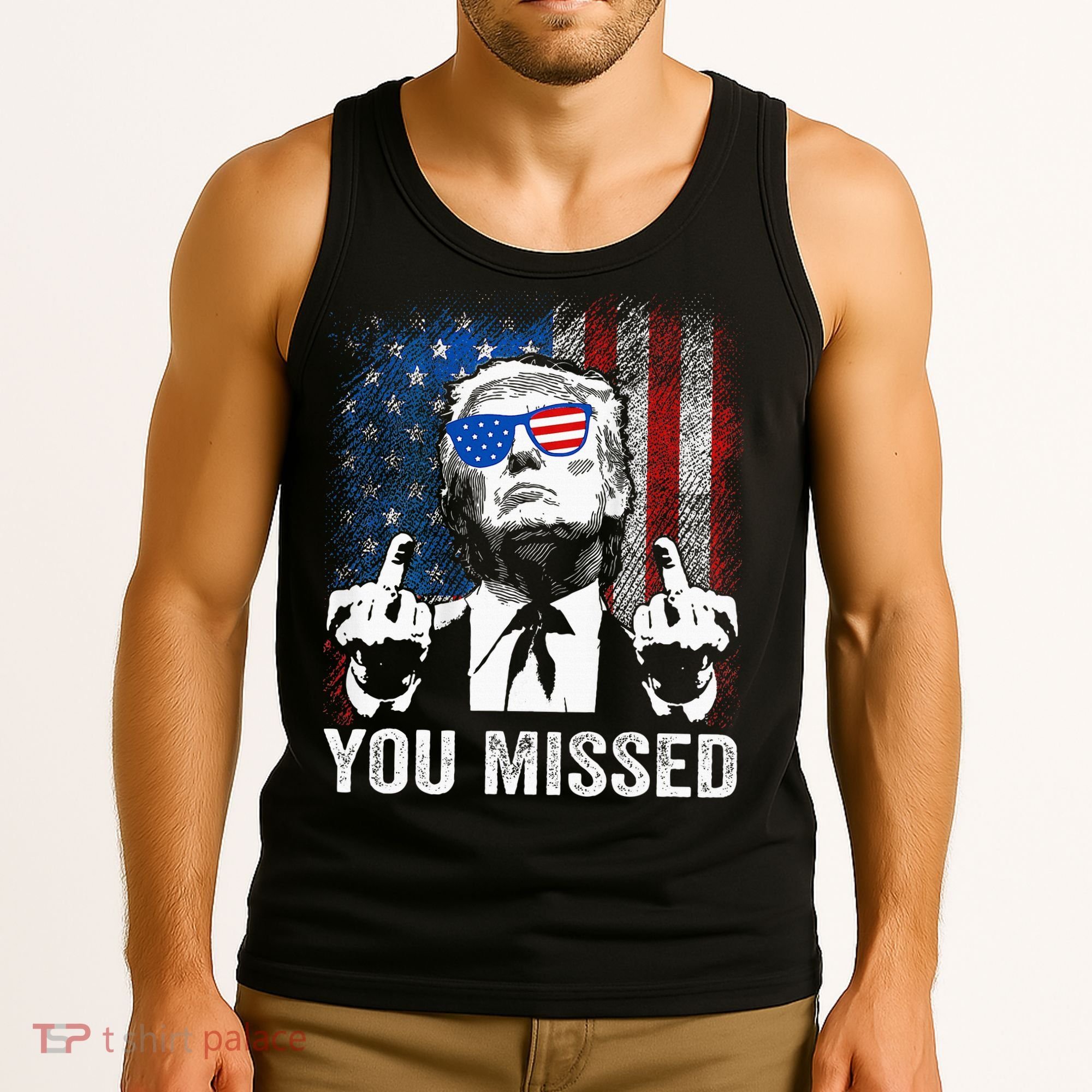 Trump You Missed Funny Trump Pro 2024 Tank Top