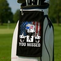 Trump You Missed Funny Trump Pro 2024 Golf Towel thumb 2