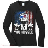 Trump You Missed Funny Trump Pro 2024 Women's Long Sleeve Shirt thumb 0