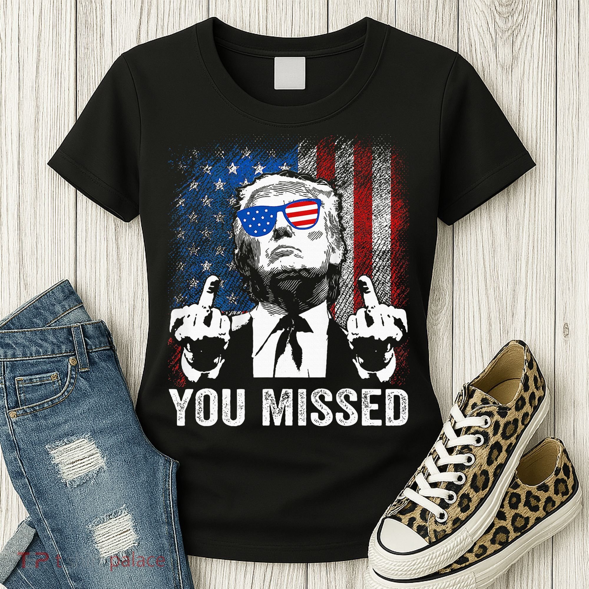 Trump You Missed Funny Trump Pro 2024 Women's T-Shirt