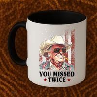 Trump You Missed Twice Western Cowboy Coffee Mug thumb 2