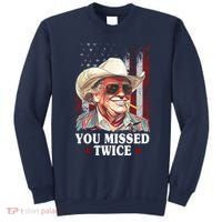 Trump You Missed Twice Western Cowboy Sweatshirt thumb 0
