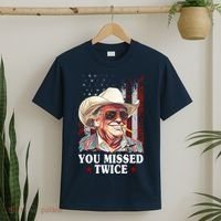 Trump You Missed Twice Western Cowboy T-Shirt thumb 2