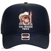 Trump You Missed Twice Western Cowboy Hat thumb 0
