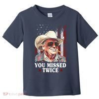 Trump You Missed Twice Western Cowboy Toddler T-Shirt thumb 0