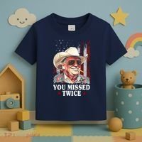 Trump You Missed Twice Western Cowboy Toddler T-Shirt thumb 3