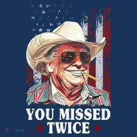 Trump You Missed Twice Western Cowboy Women's T-Shirt thumb 6