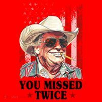 Trump You Missed Twice Western Cowboy Santa Hat thumb 1