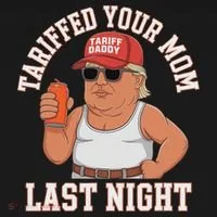 Tariffed Your Mom Last Night Women's Hoodie thumb 2