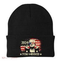 Trump You Missed Funny Trump 2024 Beanie thumb 0