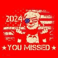 Trump You Missed Funny Trump 2024 Santa Hat thumb 1