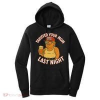 Tariffed Your Mom Last Night Tarrified Funny Humor Women's Hoodie thumb 0