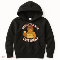 Tariffed Your Mom Last Night Tarrified Funny Humor Kids Hoodie thumb 0