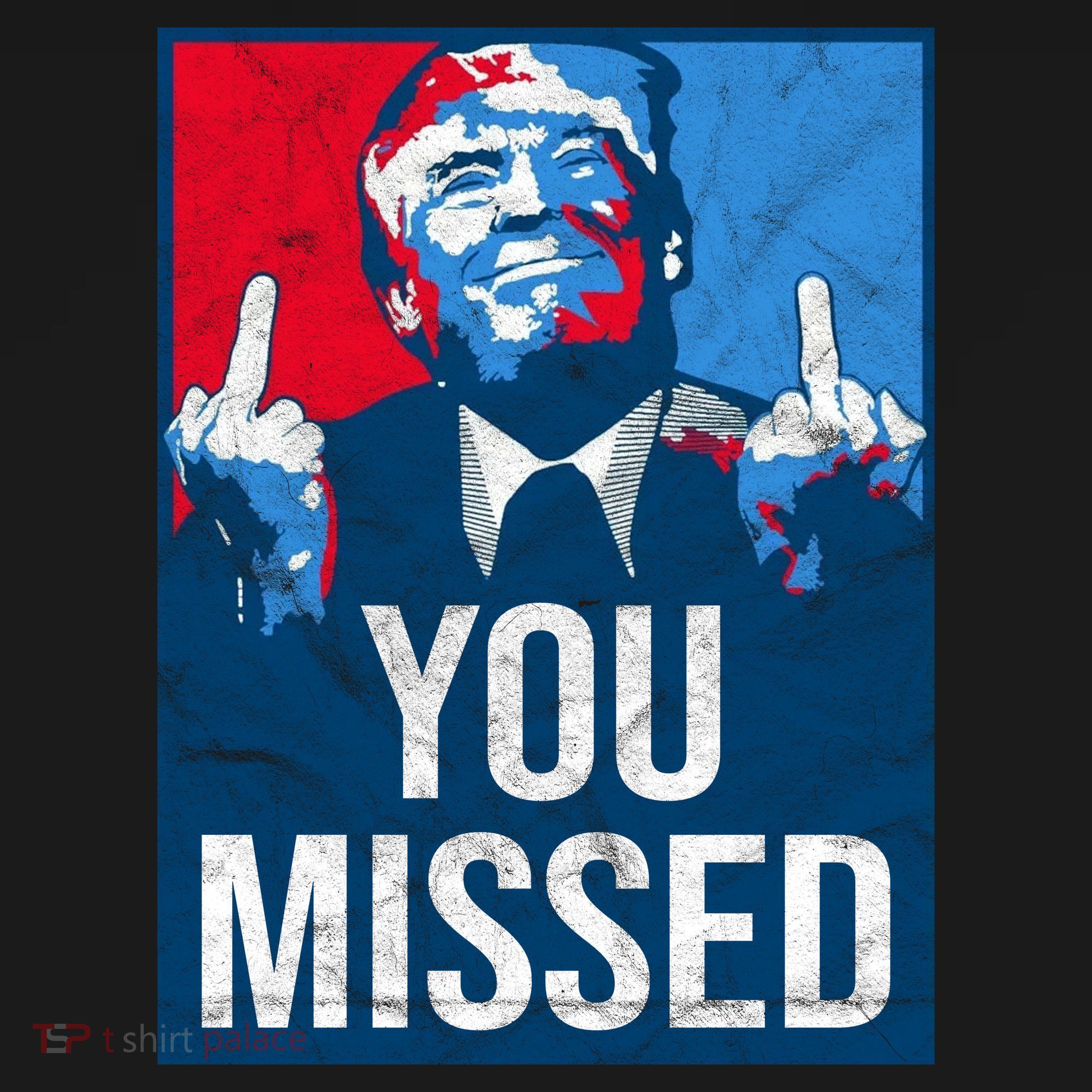 Trump You Missed Shooting Assassination Attempt Middle Finger Usa Patrioti Mousepad