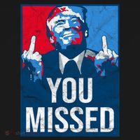 Trump You Missed Shooting Assassination Attempt Middle Finger Usa Patrioti Performance Fleece Hoodie thumb 2