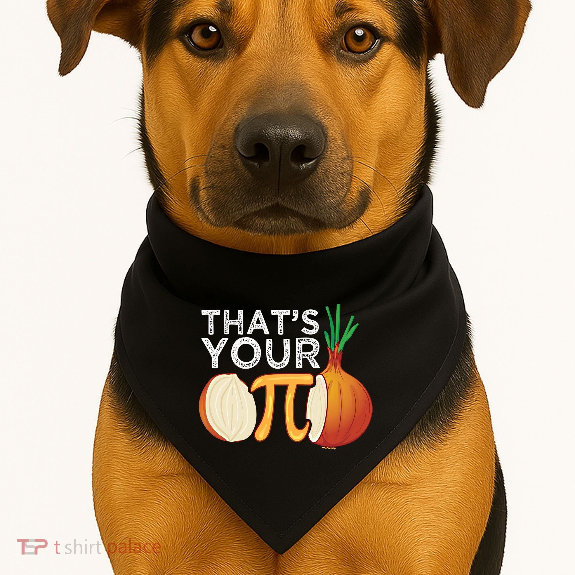 Thats Your Opinion Meme Pi Onion Pi Day Gift USA-Made Doggie Bandana
