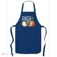 Thats Your Opinion Meme Pi Onion Pi Day Gift Apron thumb 0