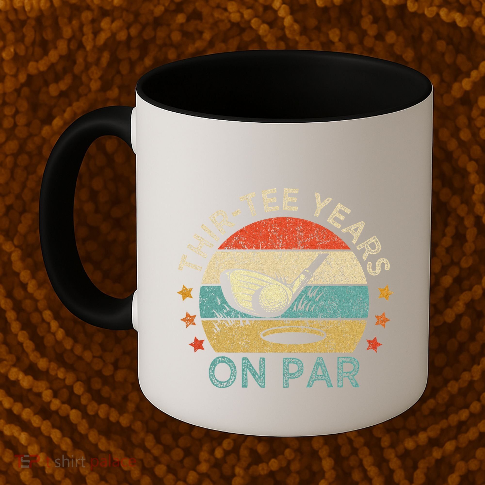ThirTee Years On Par Funny 30th Birthday Golfer Coffee Mug