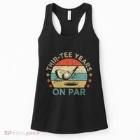 ThirTee Years On Par Funny 30th Birthday Golfer Women's Tank Top thumb 0