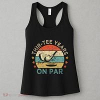 ThirTee Years On Par Funny 30th Birthday Golfer Women's Tank Top thumb 3