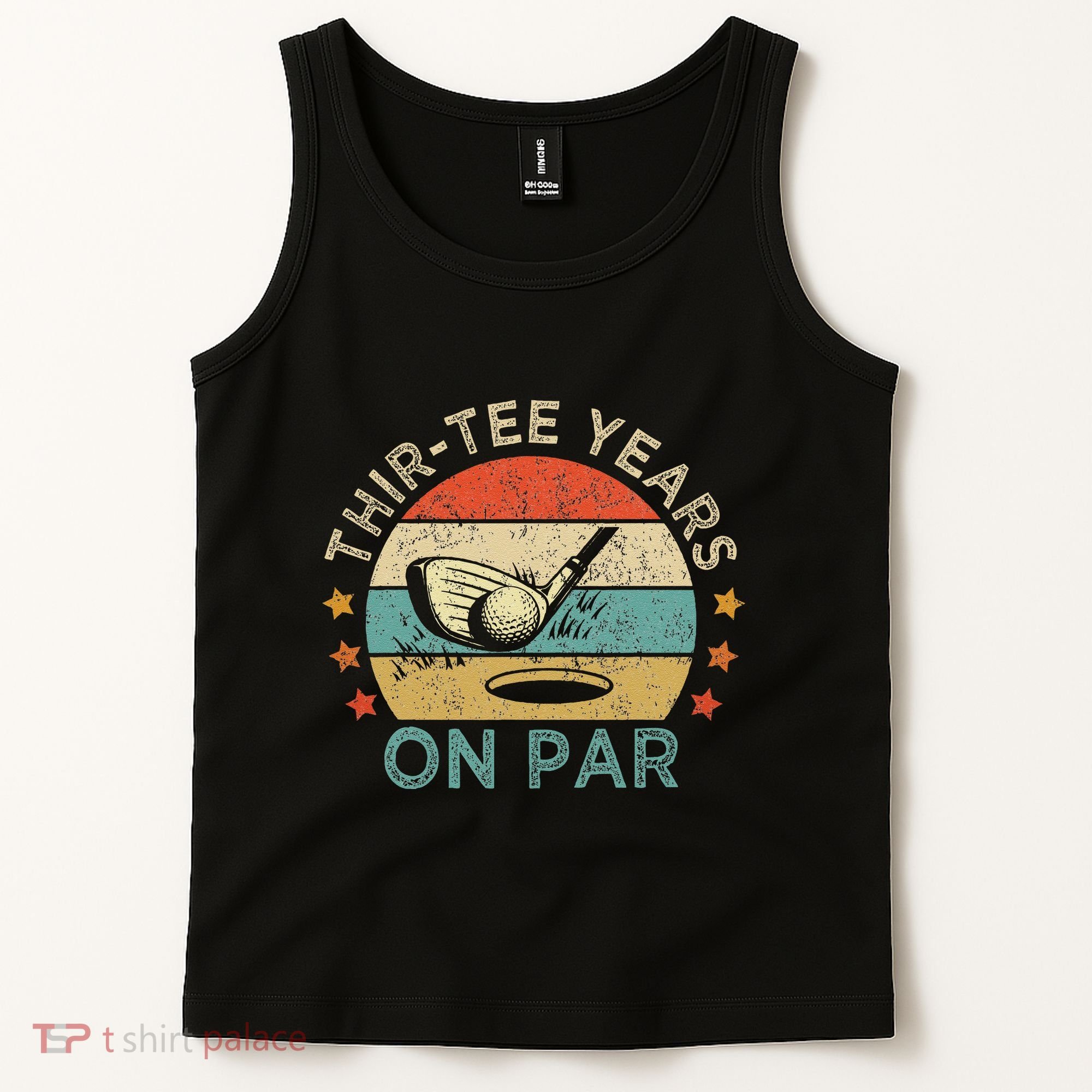 ThirTee Years On Par Funny 30th Birthday Golfer Tank Top