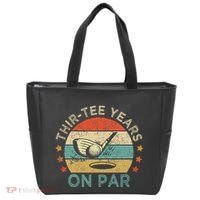 ThirTee Years On Par Funny 30th Birthday Golfer Tote Bag thumb 0