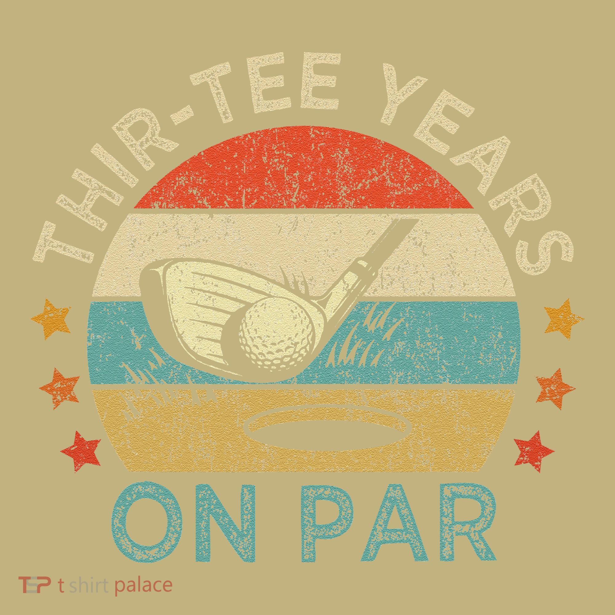 ThirTee Years On Par Funny 30th Birthday Golfer Mousepad