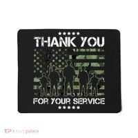 Thank You Patriotic Veteran Memorial Day USA Camouflage Mousepad thumb 0
