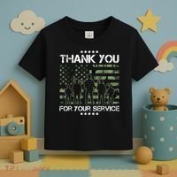 Thank You Patriotic Veteran Memorial Day USA Camouflage Toddler T-Shirt thumb 3