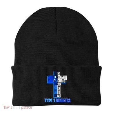 Type 1 Diabetes Awareness Warrior Cross Beanie