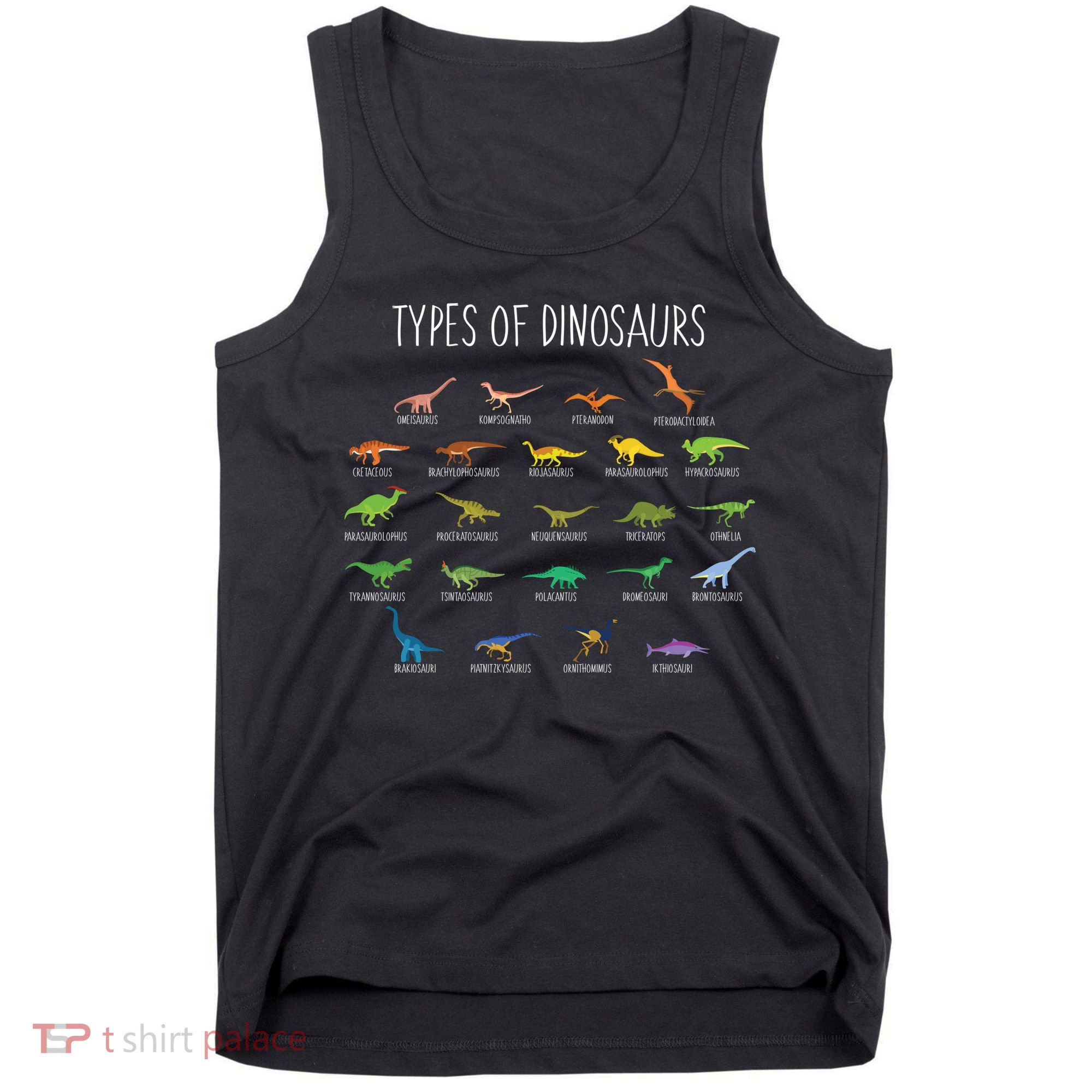 Types of Dinosaurs Tank Top