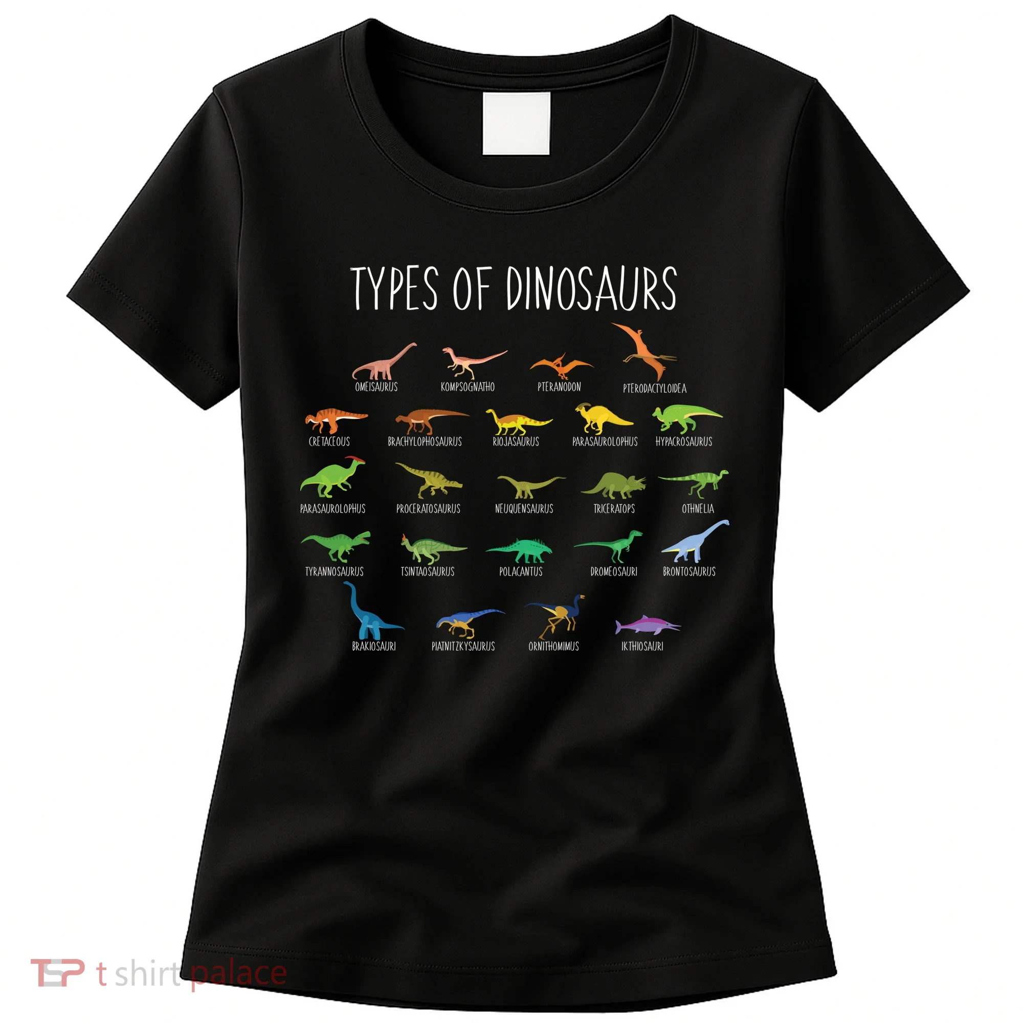 Types of Dinosaurs Women's T-Shirt