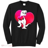 Tyrannosaurus Rex Valentine Heart Dinosaur  Sweatshirt thumb 0