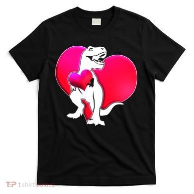 Tyrannosaurus Rex Valentine Heart Dinosaur  T-Shirt
