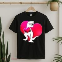 Tyrannosaurus Rex Valentine Heart Dinosaur  T-Shirt thumb 2