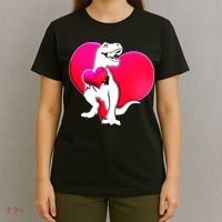 Tyrannosaurus Rex Valentine Heart Dinosaur  T-Shirt thumb 4