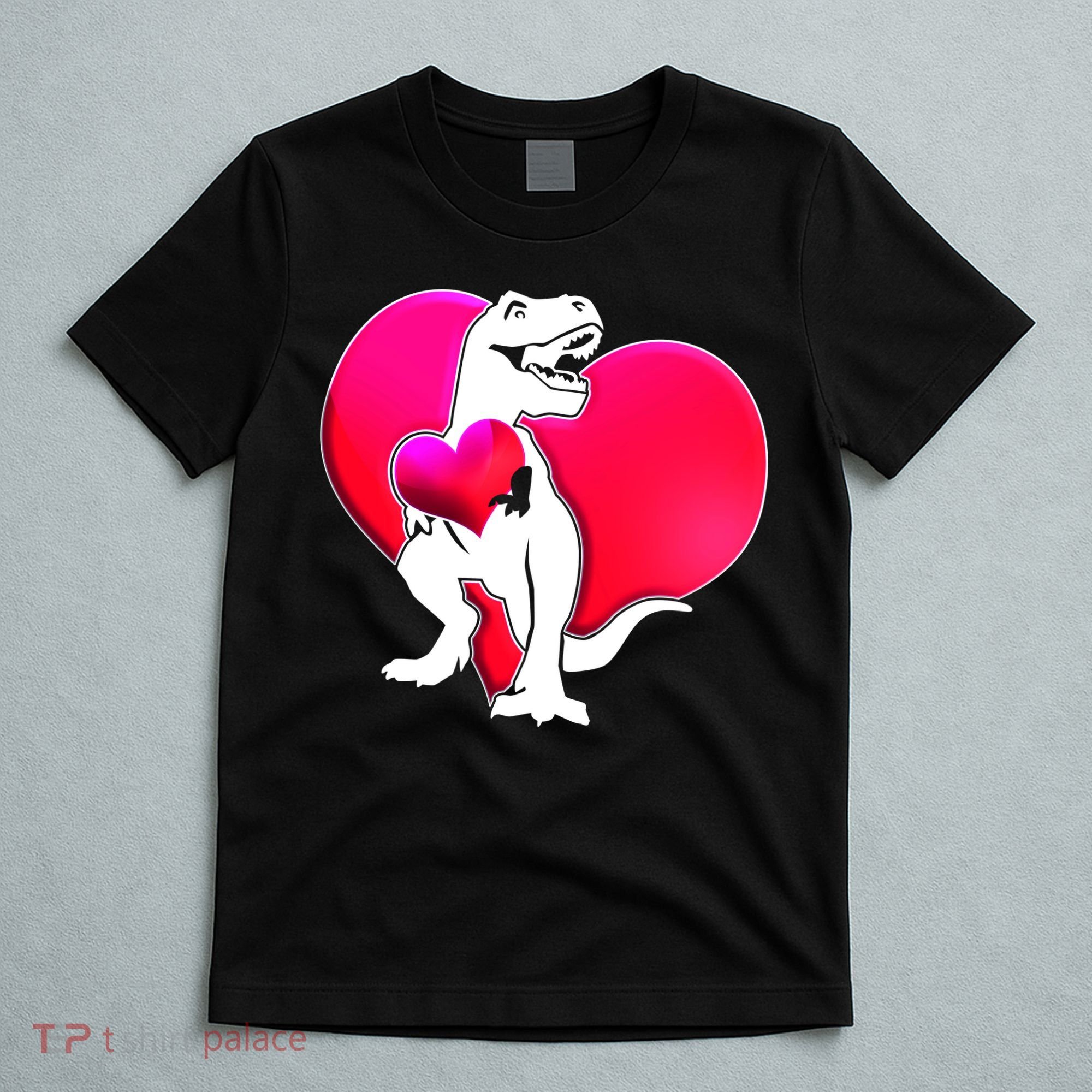 Tyrannosaurus Rex Valentine Heart Dinosaur  T-Shirt