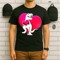 Tyrannosaurus Rex Valentine Heart Dinosaur  T-Shirt thumb 6