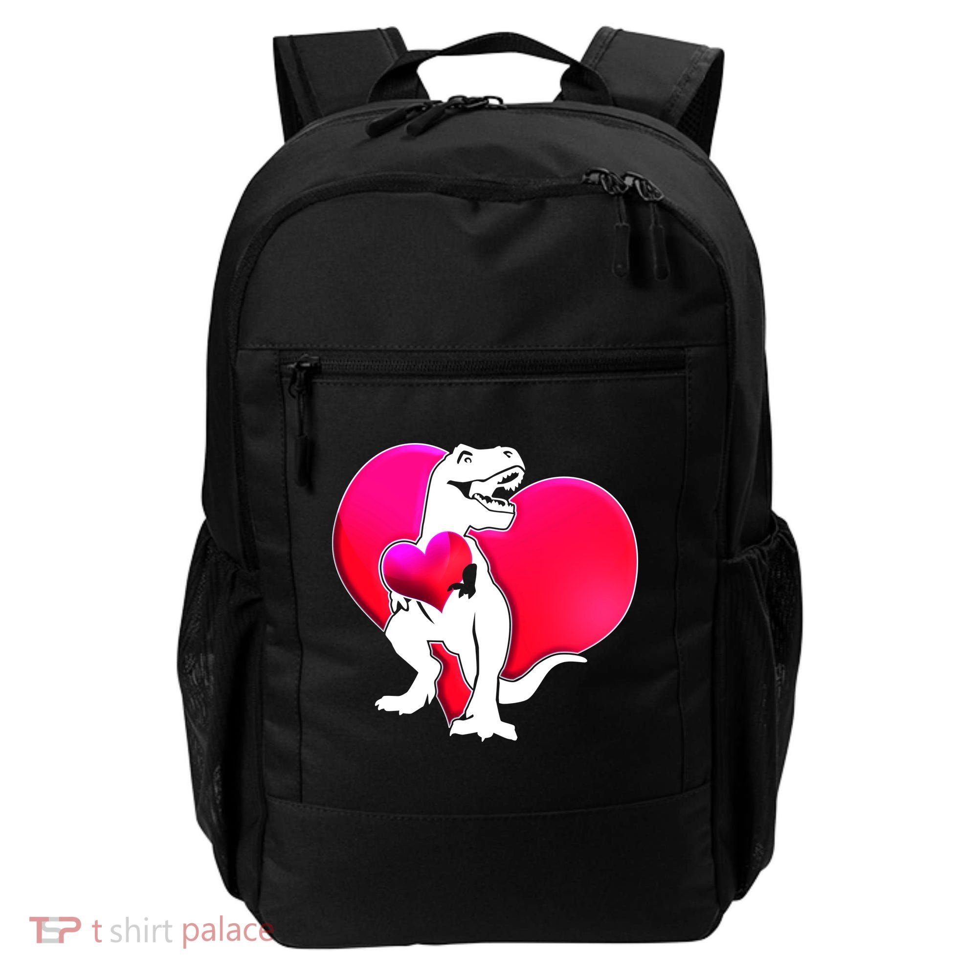 Tyrannosaurus Rex Valentine Heart Dinosaur  Backpack