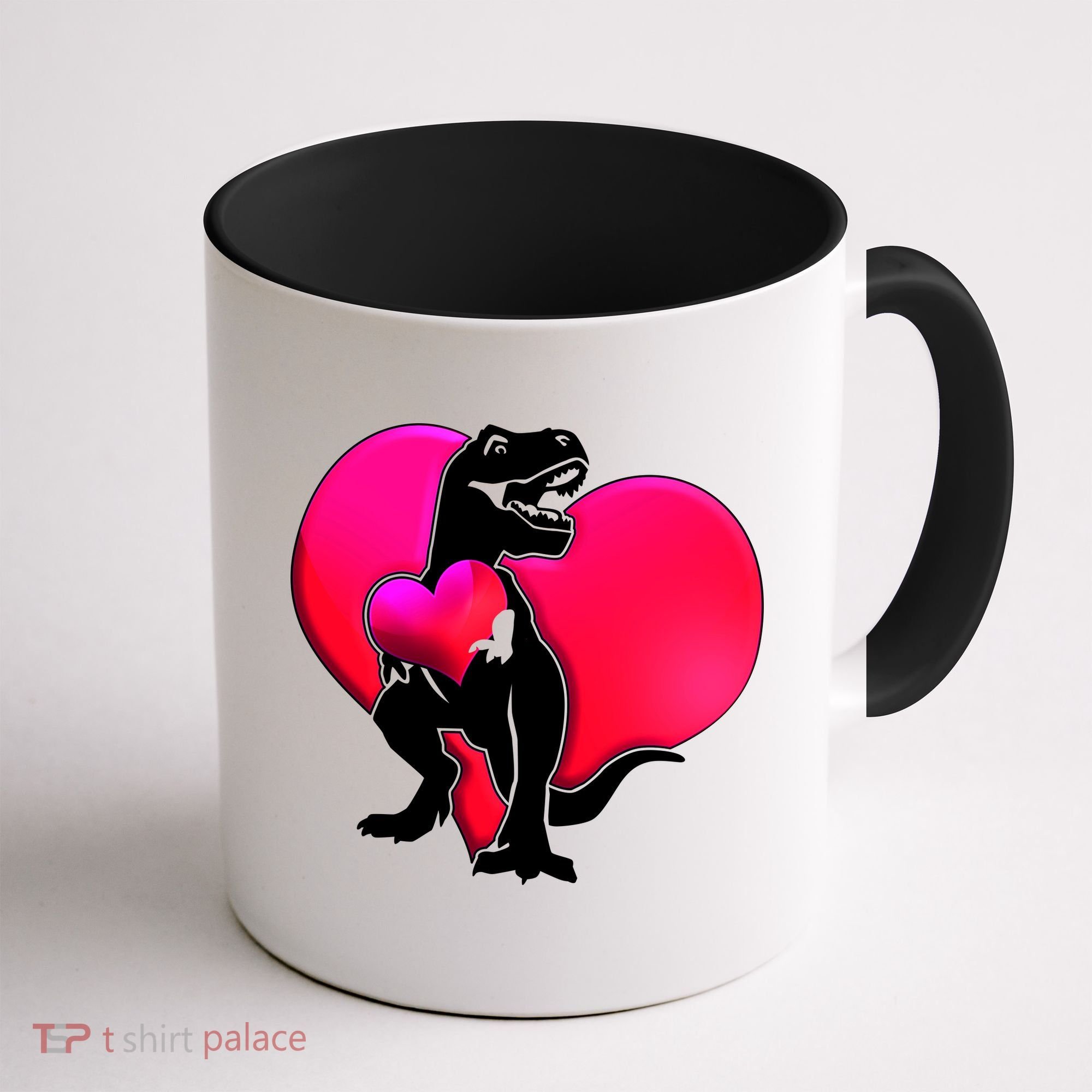 Tyrannosaurus Rex Valentine Heart Dinosaur  Coffee Mug