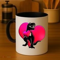Tyrannosaurus Rex Valentine Heart Dinosaur  Coffee Mug thumb 4