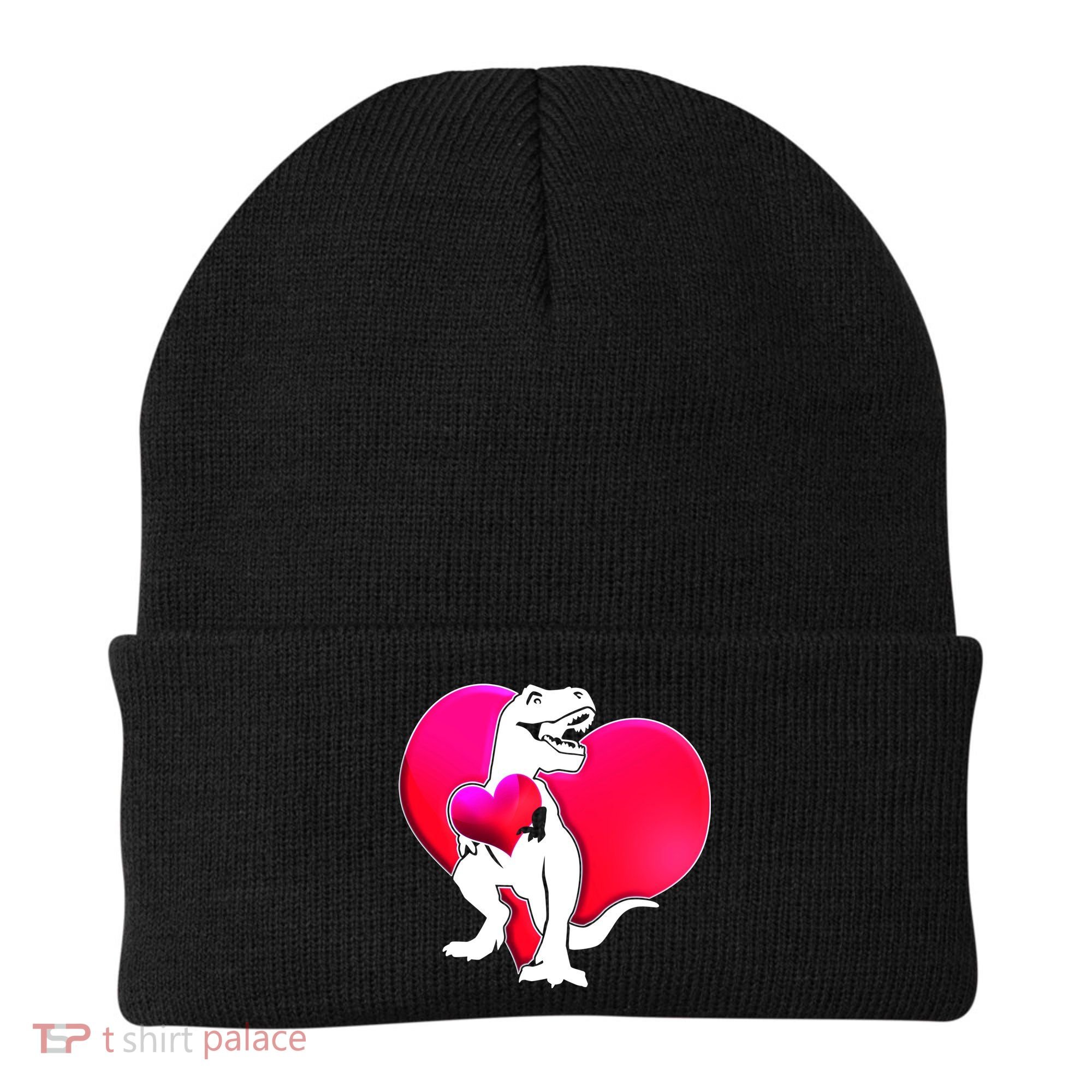 Tyrannosaurus Rex Valentine Heart Dinosaur  Beanie