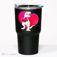 Tyrannosaurus Rex Valentine Heart Dinosaur  Tumbler thumb 0