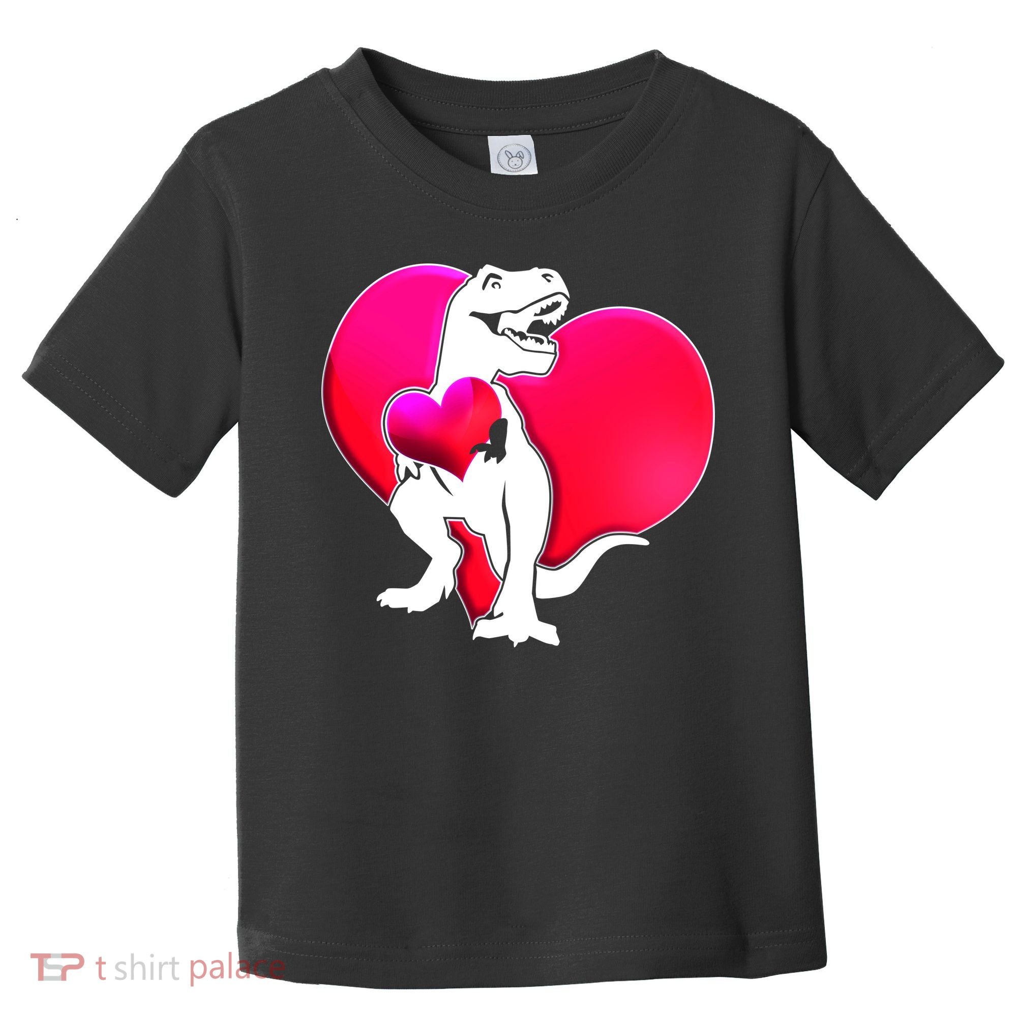 Tyrannosaurus Rex Valentine Heart Dinosaur  Toddler T-Shirt