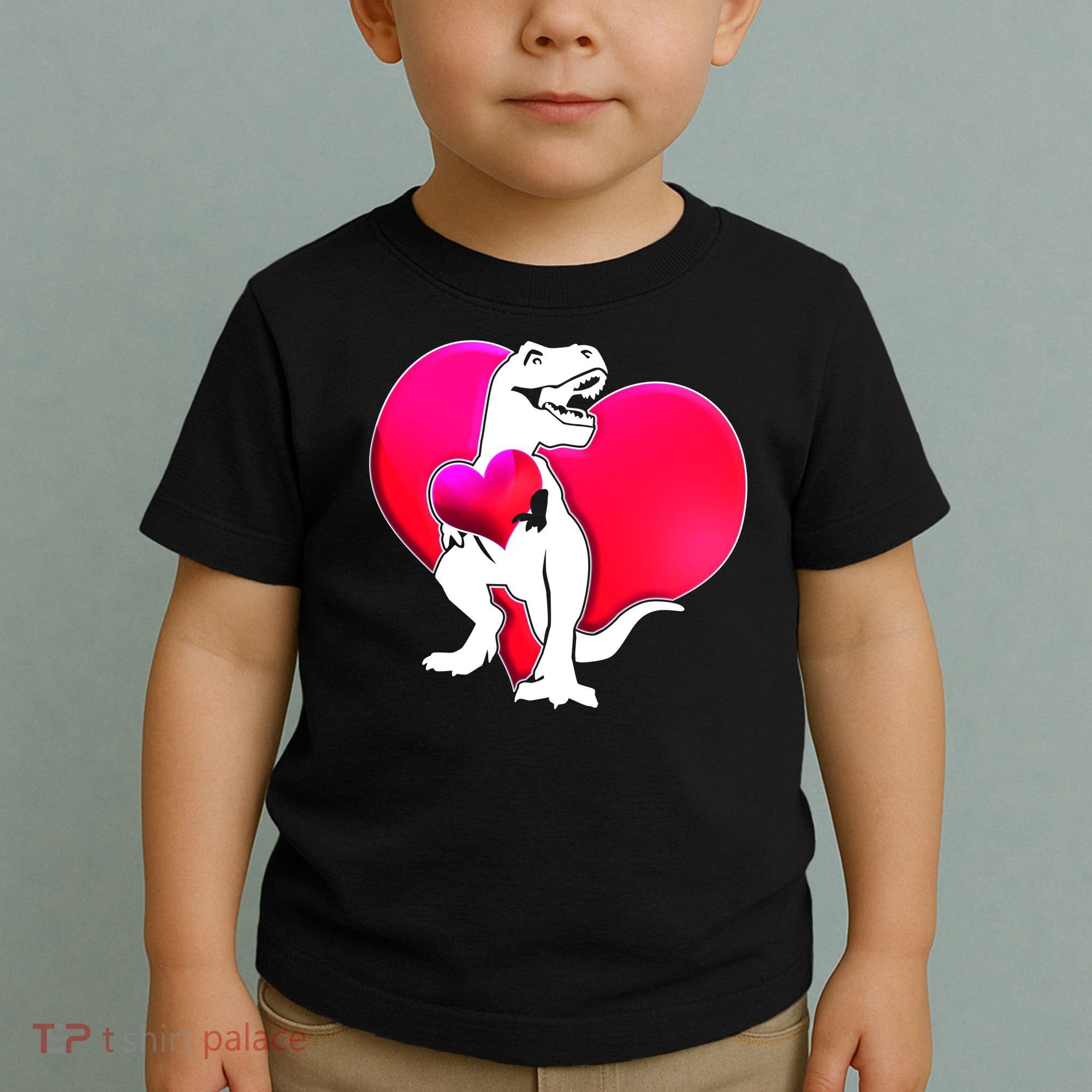Tyrannosaurus Rex Valentine Heart Dinosaur  Toddler T-Shirt